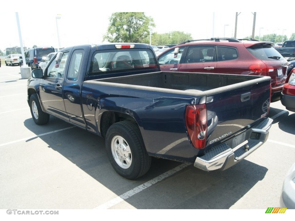 2007 Canyon Extended Cab - Midnight Blue Metallic / Pewter photo #3