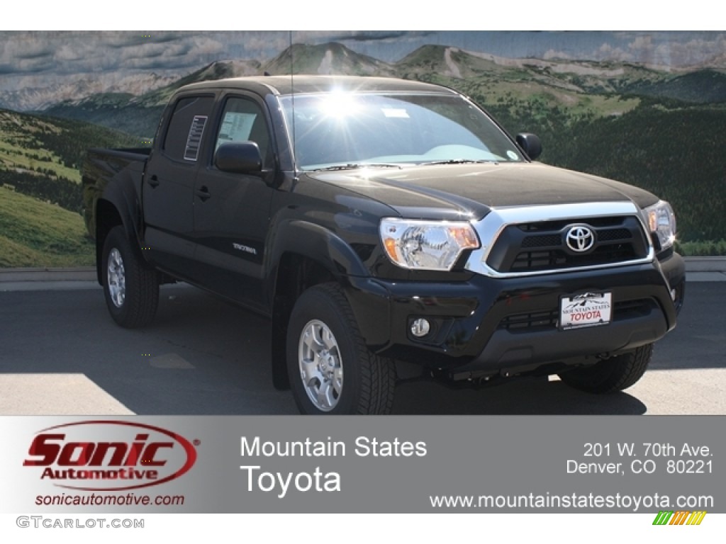 2012 Tacoma V6 SR5 Double Cab 4x4 - Black / Graphite photo #1