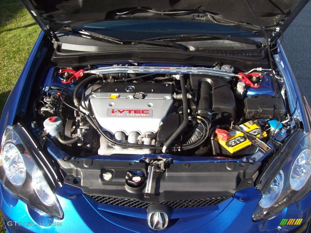 2004 RSX Type S Sports Coupe - Arctic Blue Pearl / Ebony photo #24