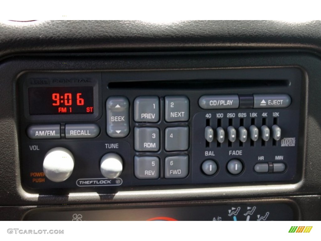 2002 Pontiac Firebird Coupe Controls Photo #66533061