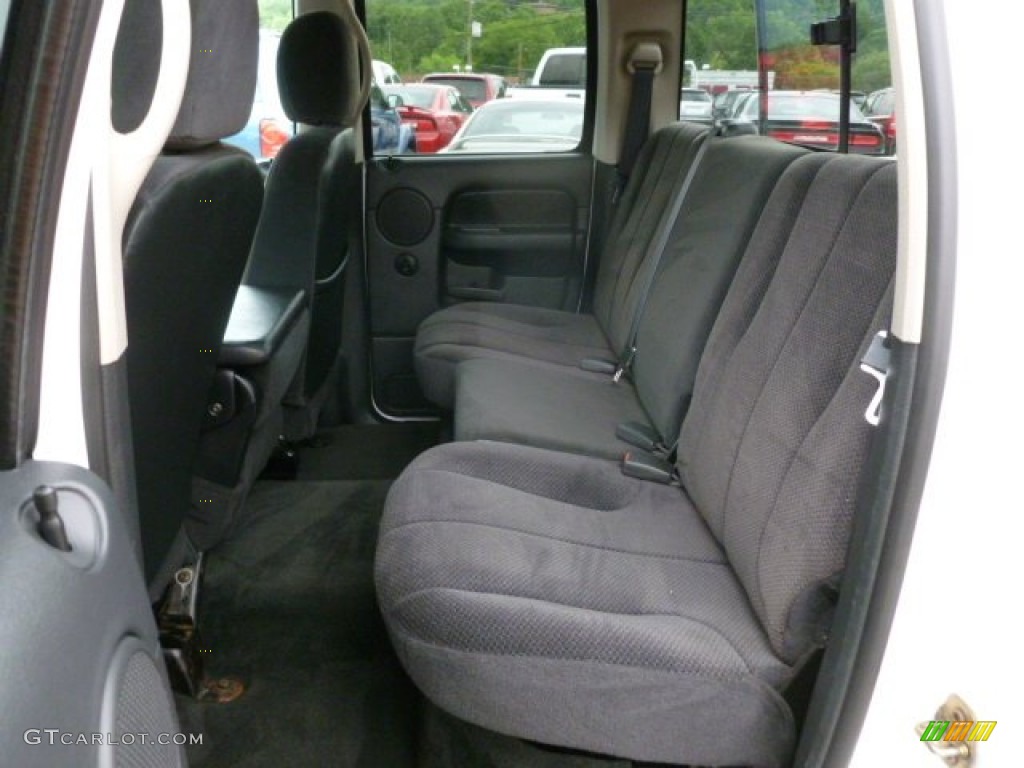 2003 Ram 1500 SLT Quad Cab 4x4 - Bright White / Dark Slate Gray photo #13