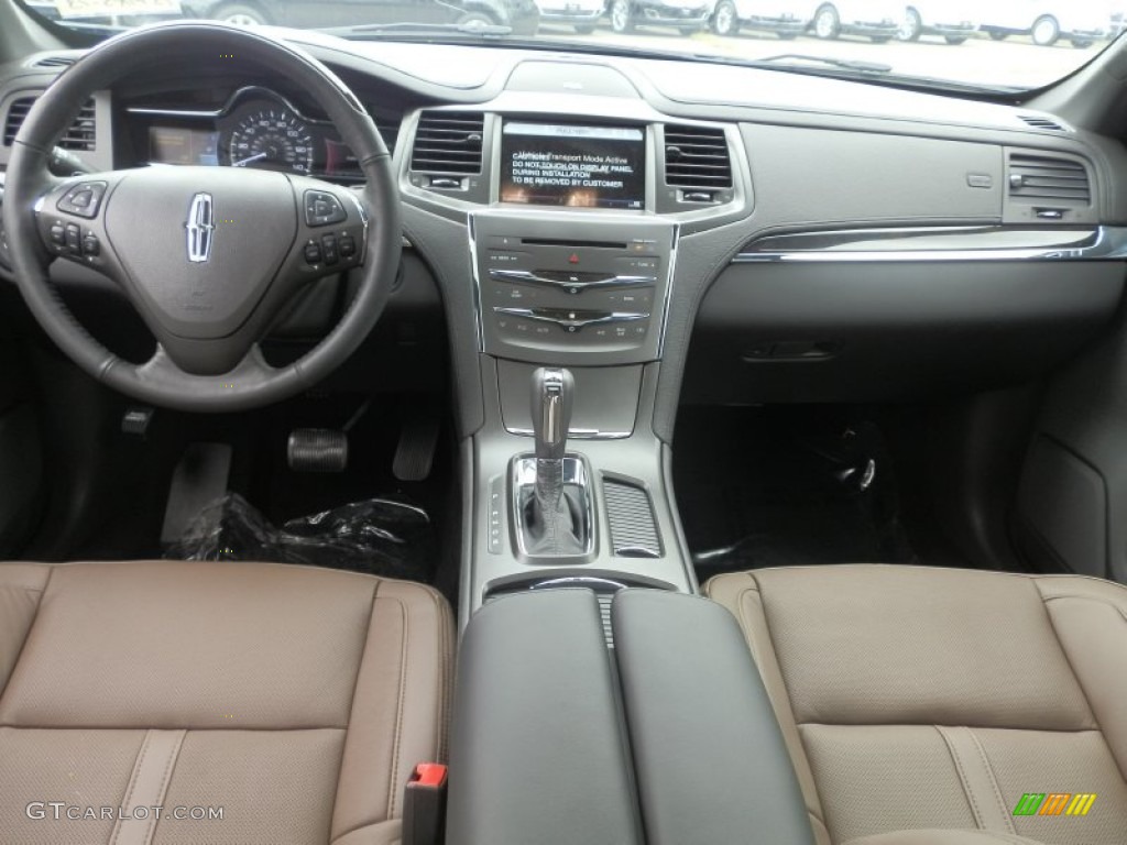 2013 Lincoln MKS AWD Hazelnut Dashboard Photo #66533901