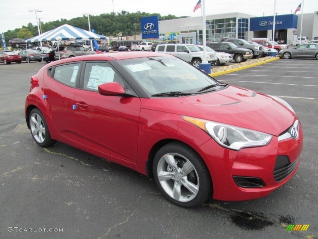 2012 Veloster  - Boston Red / Gray photo #1