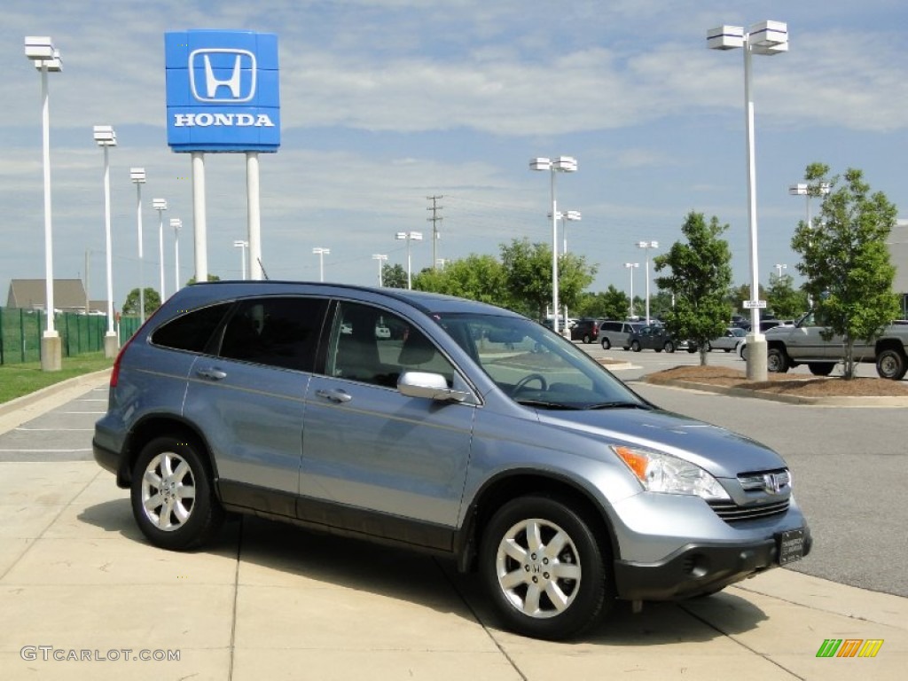 2007 CR-V EX-L - Glacier Blue Metallic / Gray photo #3