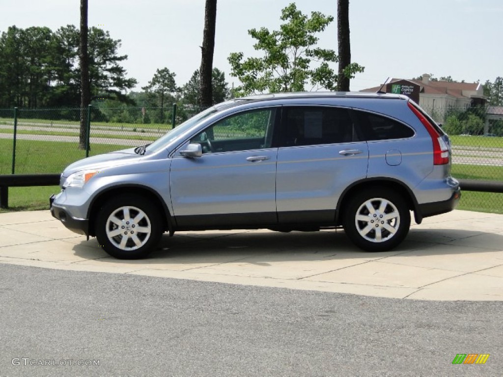 2007 CR-V EX-L - Glacier Blue Metallic / Gray photo #7