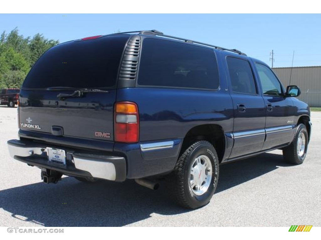 2001 Yukon XL SLE 4x4 - Indigo Blue Metallic / Neutral Tan/Shale photo #5