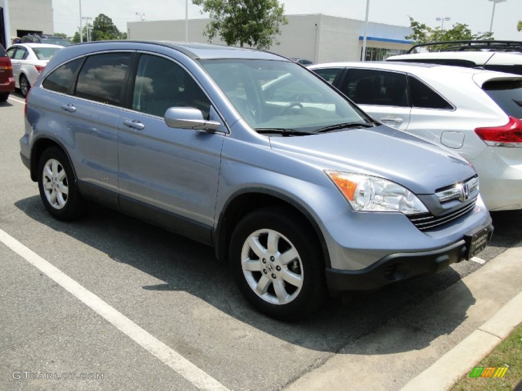 2007 CR-V EX-L - Glacier Blue Metallic / Gray photo #38