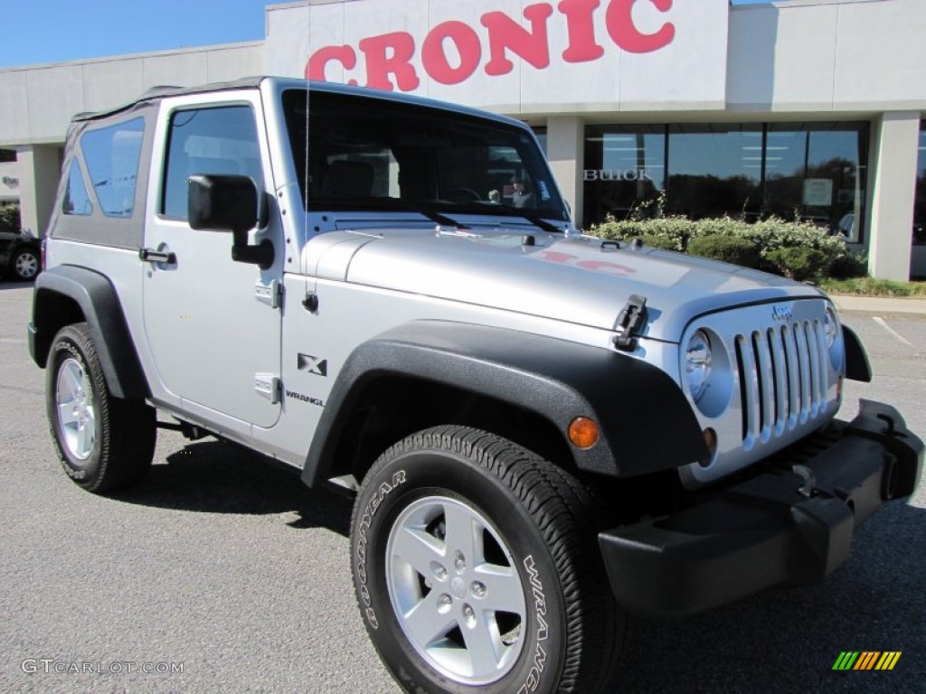 2008 Wrangler X 4x4 - Bright Silver Metallic / Dark Slate Gray/Medium Slate Gray photo #1