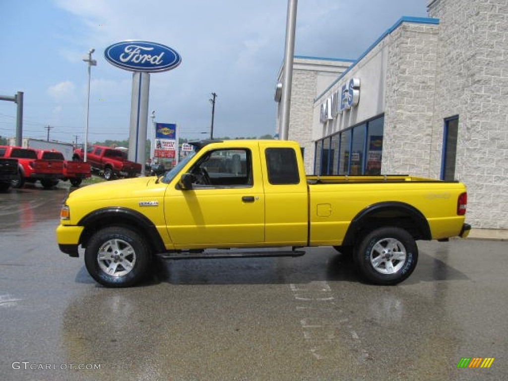 Screaming Yellow 2006 Ford Ranger XLT SuperCab 4x4 Exterior Photo #66535524