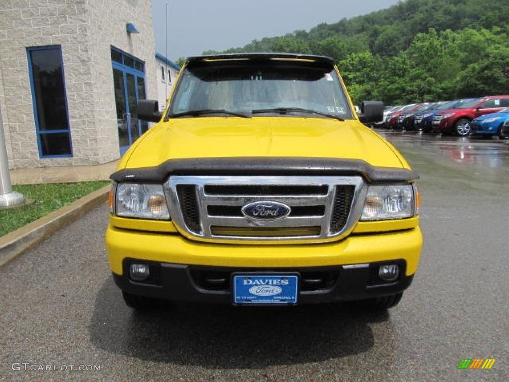 2006 Ranger XLT SuperCab 4x4 - Screaming Yellow / Medium Dark Flint photo #5