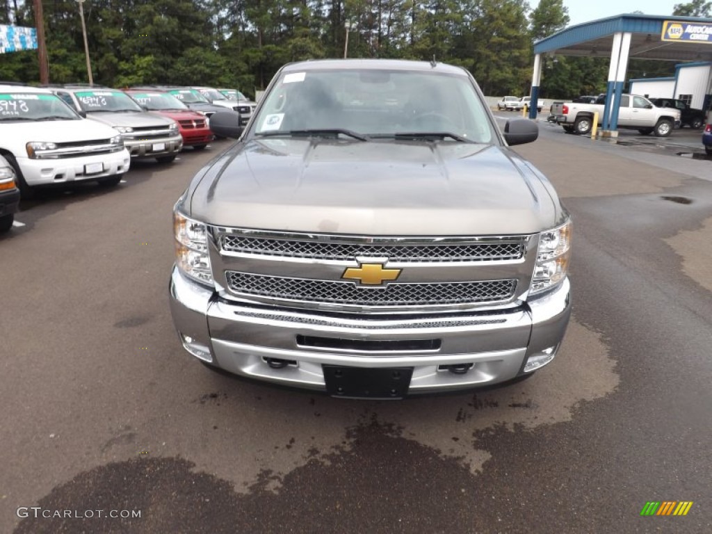 2012 Silverado 1500 LT Crew Cab 4x4 - Mocha Steel Metallic / Ebony photo #8