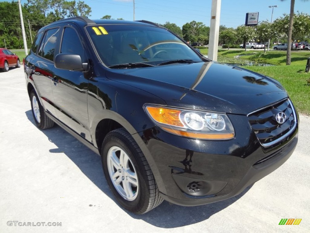 Phantom Black Metallic 2011 Hyundai Santa Fe GLS Exterior Photo #66538860