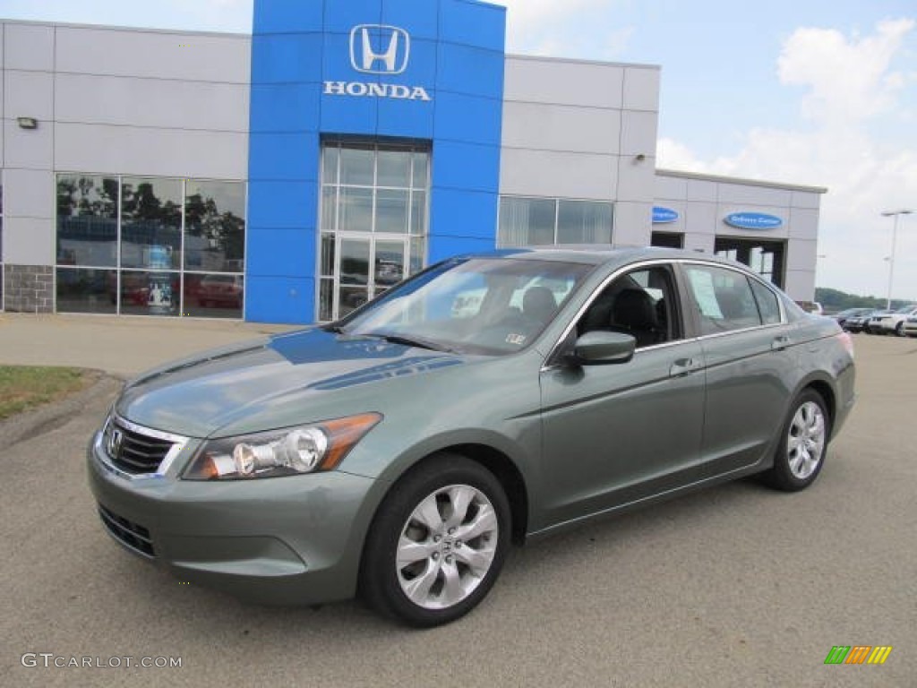 2009 Accord EX-L Sedan - Mystic Green Metallic / Black photo #1