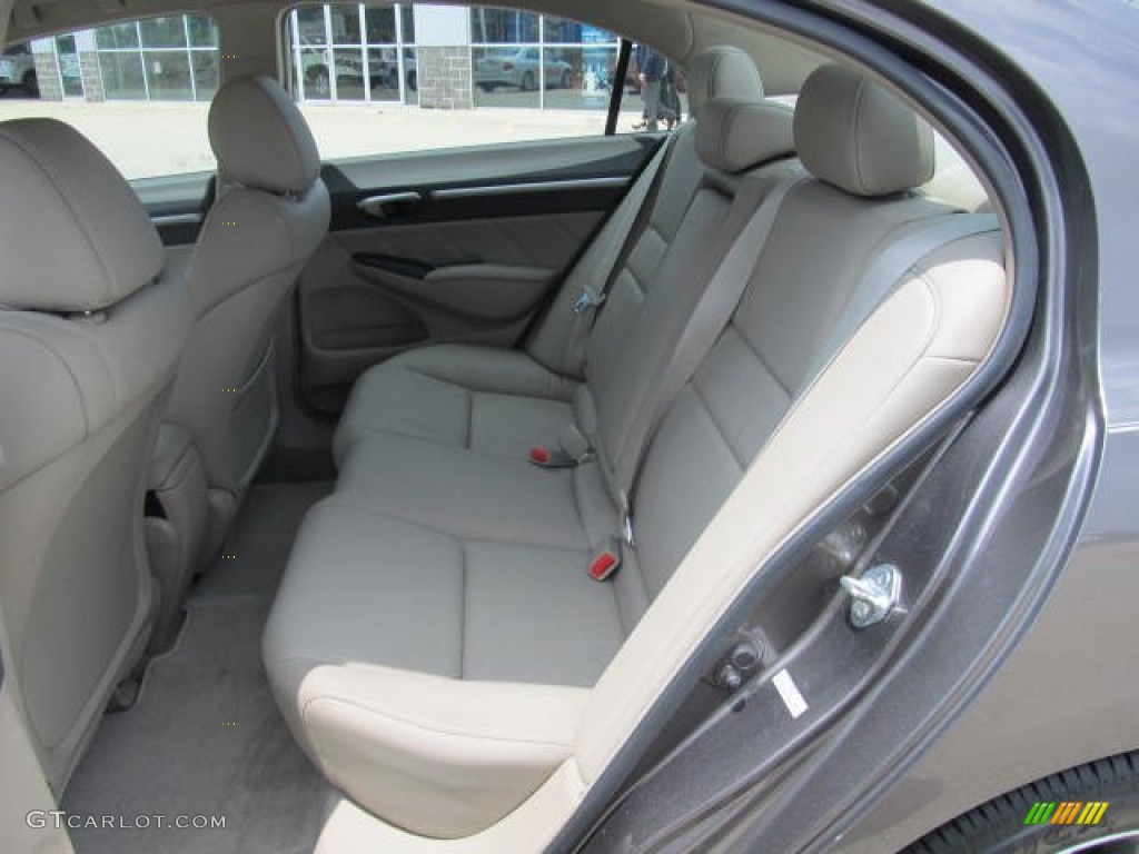 2009 Honda Civic EX-L Sedan Rear Seat Photos