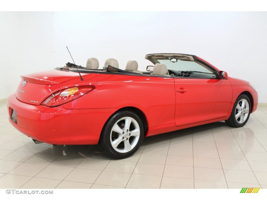 Absolutely Red 2006 Toyota Solara SLE V6 Convertible Exterior Photo #66539933