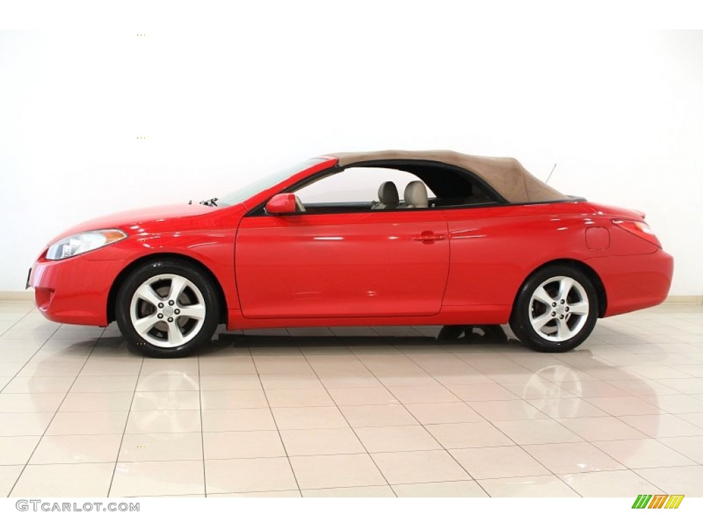 Absolutely Red 2006 Toyota Solara SLE V6 Convertible Exterior Photo #66539964
