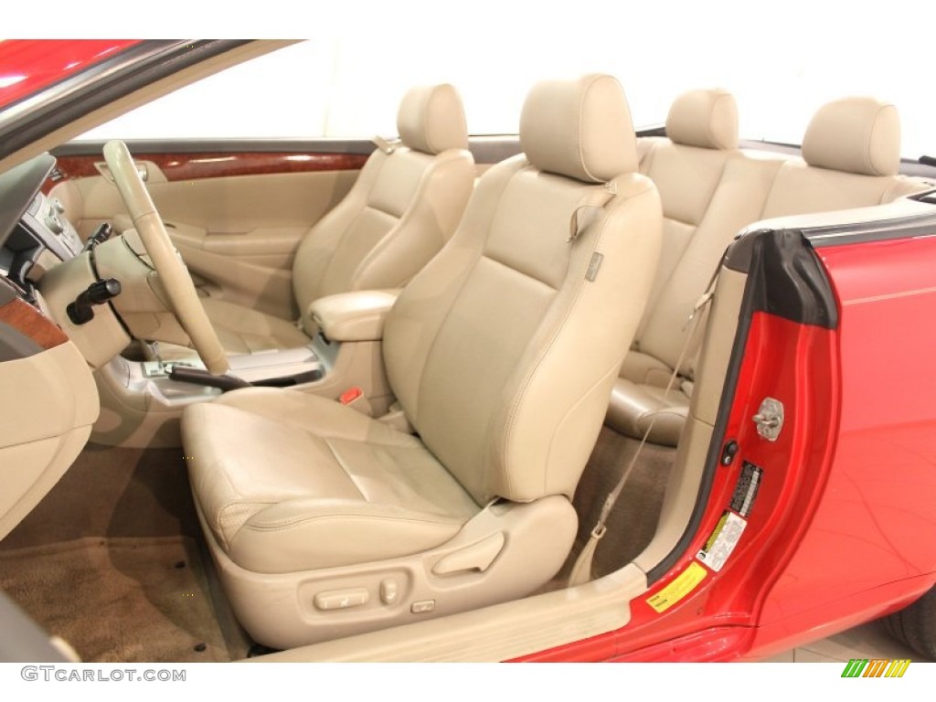 2006 Toyota Solara SLE V6 Convertible Front Seat Photo #66539997