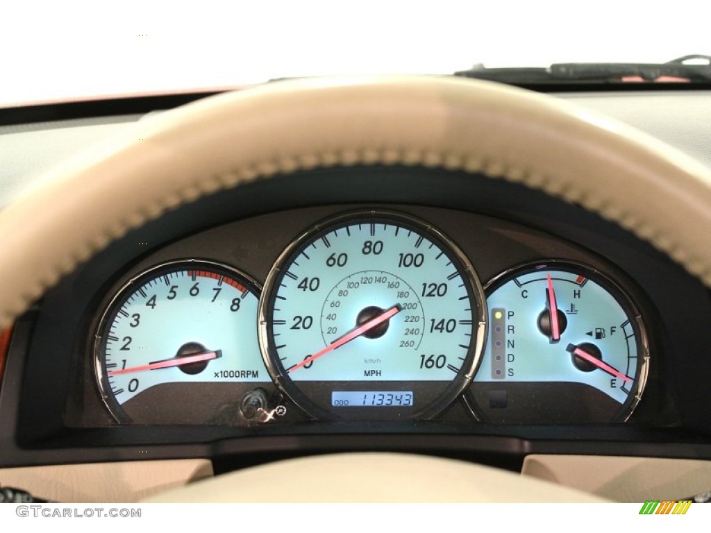 2006 Toyota Solara SLE V6 Convertible Gauges Photos