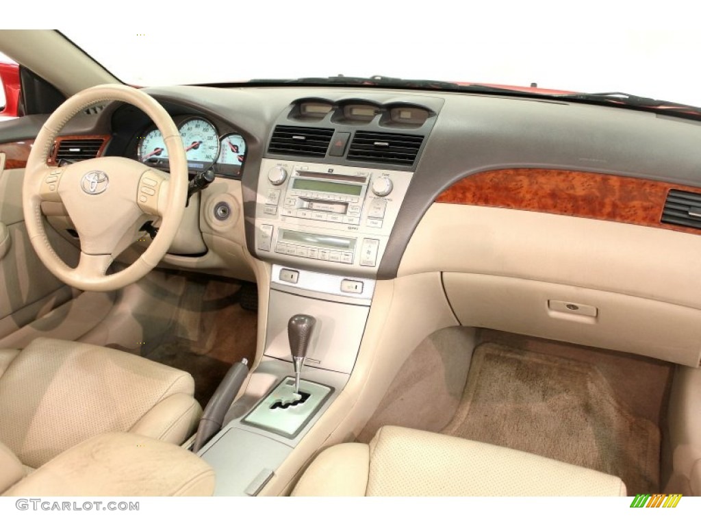 2006 Toyota Solara SLE V6 Convertible Ivory Dashboard Photo #66540054