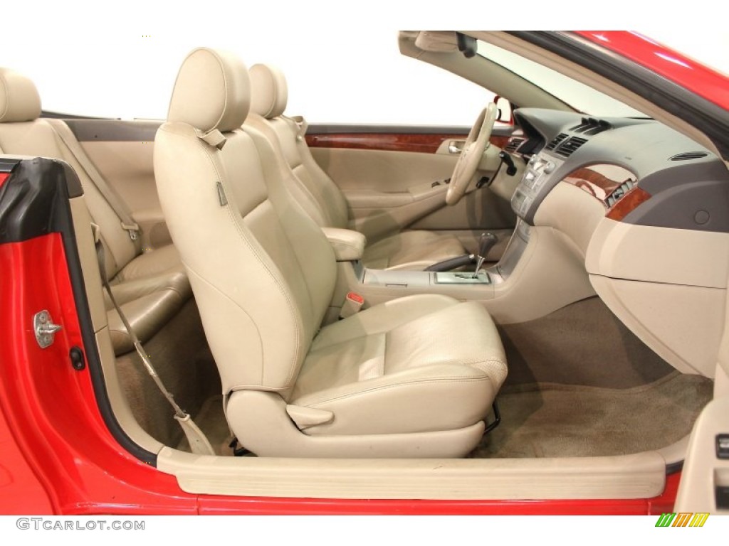 Ivory Interior 2006 Toyota Solara SLE V6 Convertible Photo #66540063
