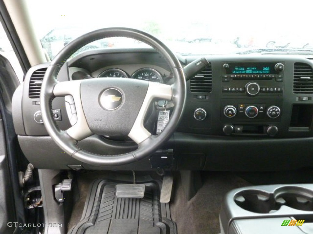 2009 Silverado 1500 LT Extended Cab 4x4 - Black Granite Metallic / Ebony photo #14