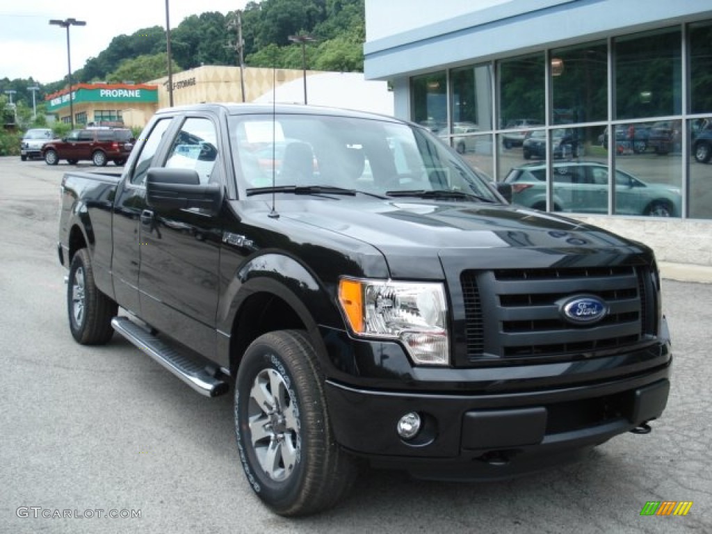 Tuxedo Black Metallic 2012 Ford F150 STX SuperCab 4x4 Exterior Photo #66540816