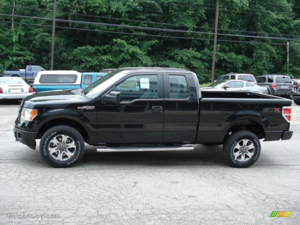 Tuxedo Black Metallic 2012 Ford F150 STX SuperCab 4x4 Exterior Photo #66540837