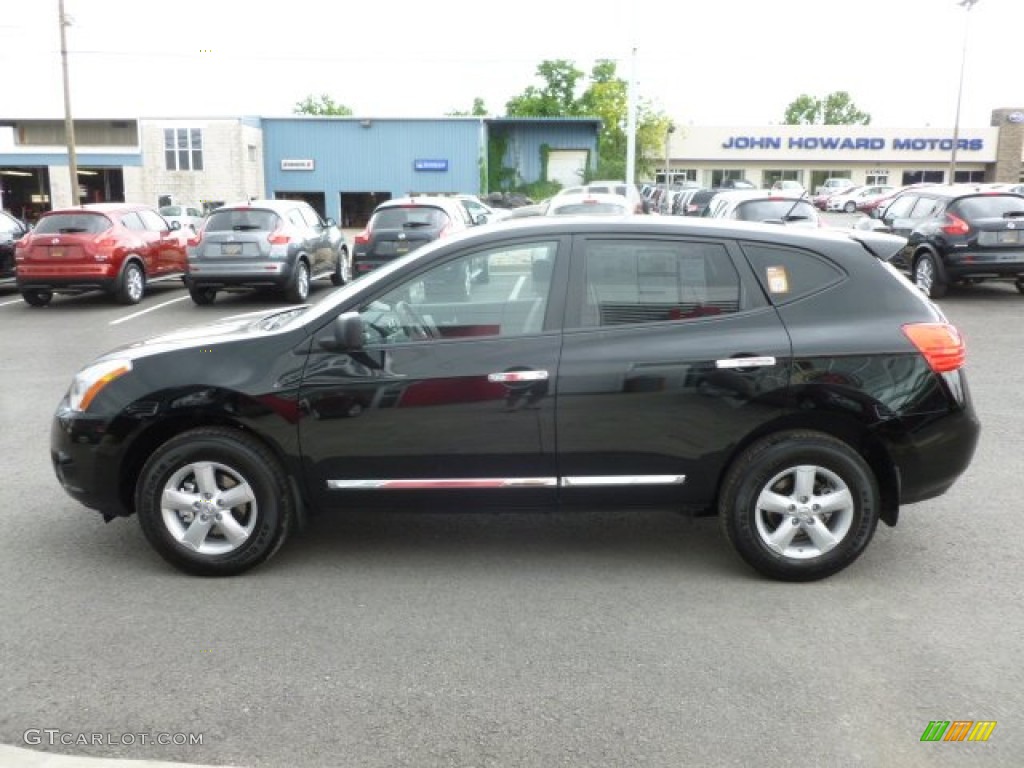 2012 Rogue S Special Edition AWD - Super Black / Gray photo #4