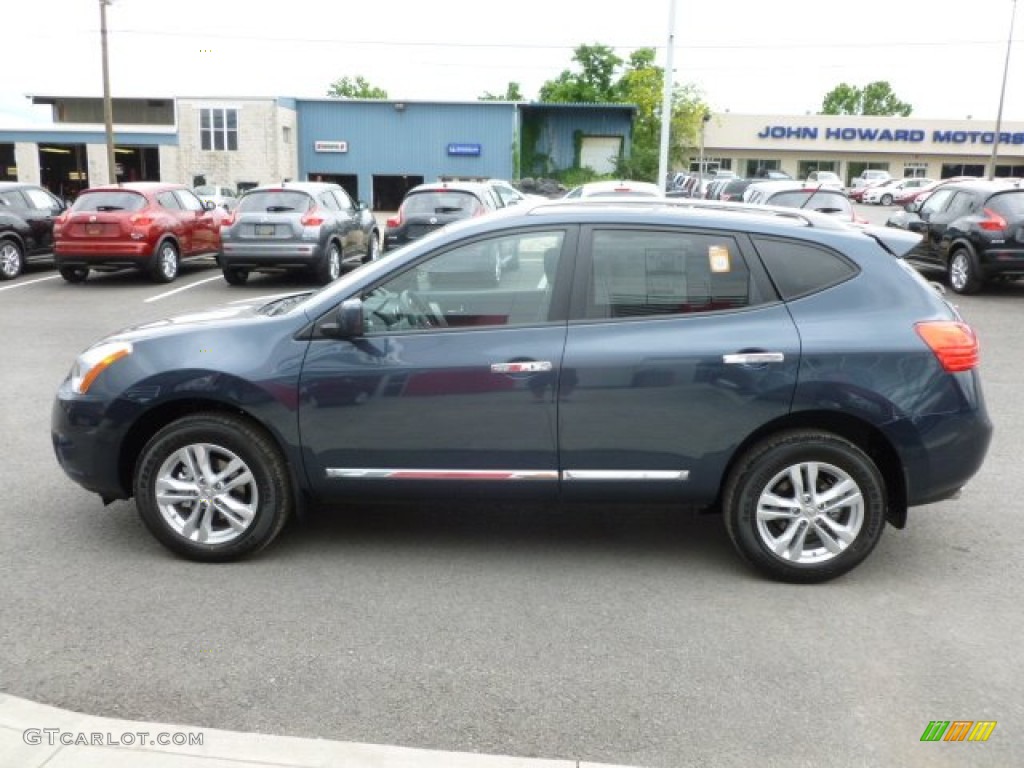 2012 Rogue SV AWD - Graphite Blue / Black photo #4