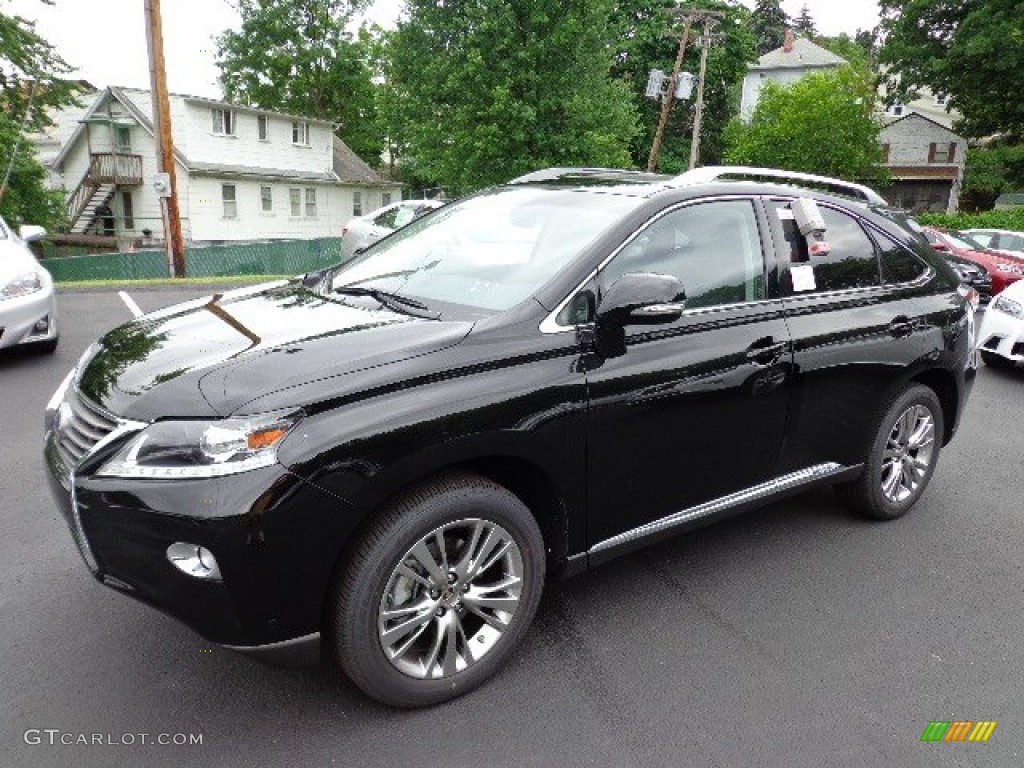 2013 RX 450h AWD - Obsidian Black / Black/Ebony Birds Eye Maple photo #8