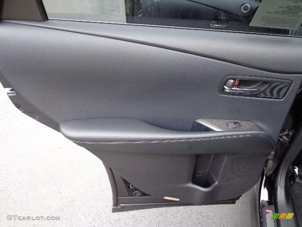 2013 Lexus RX 450h AWD Black/Ebony Birds Eye Maple Door Panel Photo #66542076