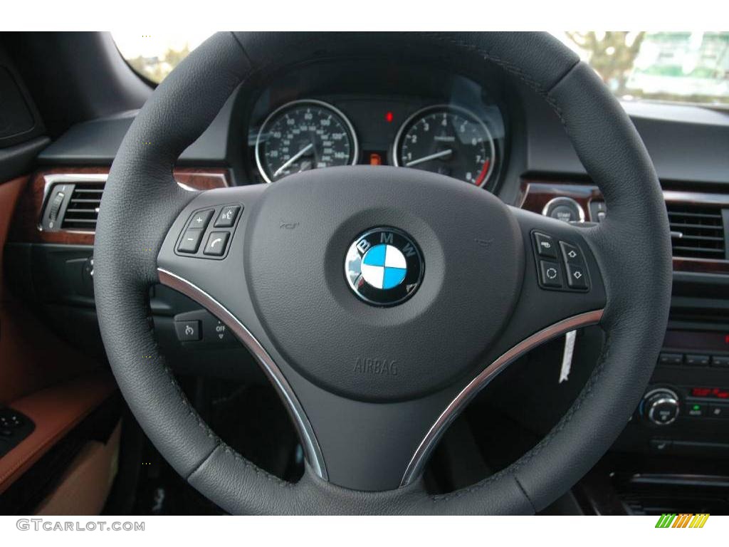 2009 3 Series 328i Convertible - Jet Black / Chestnut Brown Dakota Leather photo #15