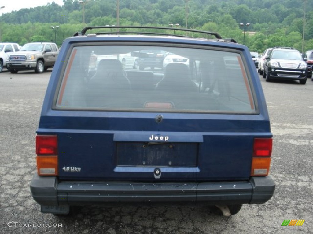 1996 Cherokee Sport 4WD - Dark Blue Pearl / Gray photo #5