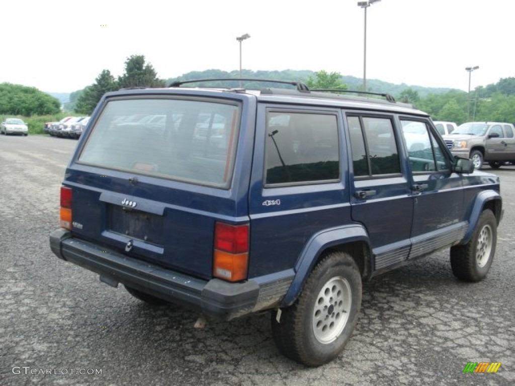 1996 Cherokee Sport 4WD - Dark Blue Pearl / Gray photo #6