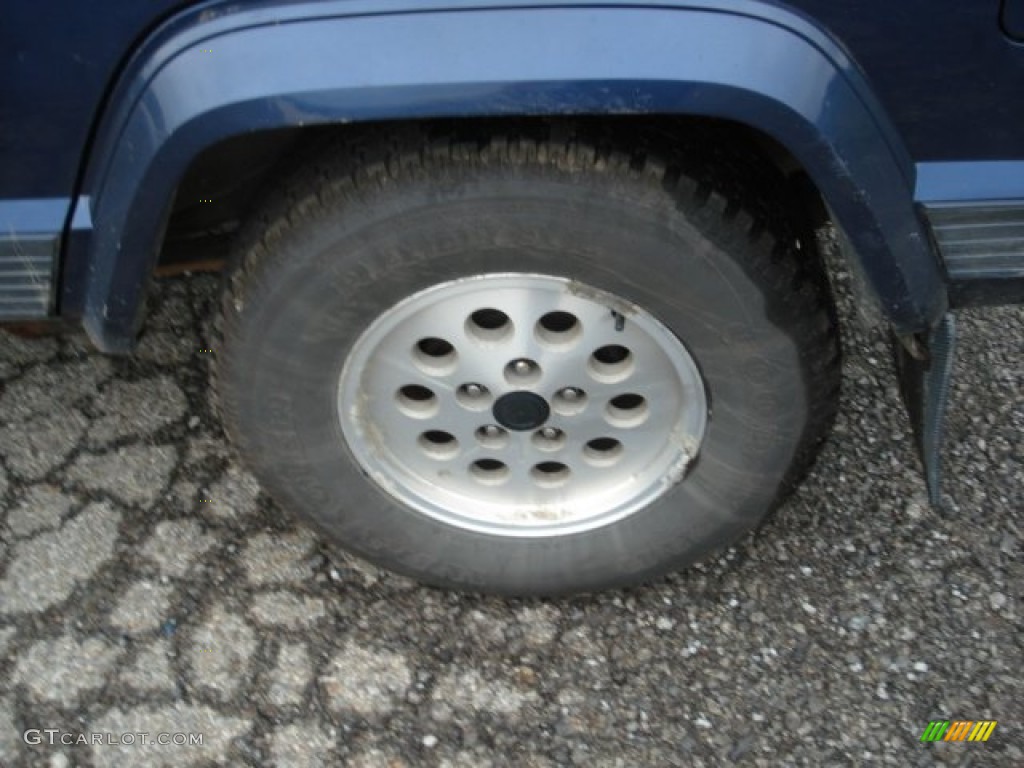 1996 Cherokee Sport 4WD - Dark Blue Pearl / Gray photo #7