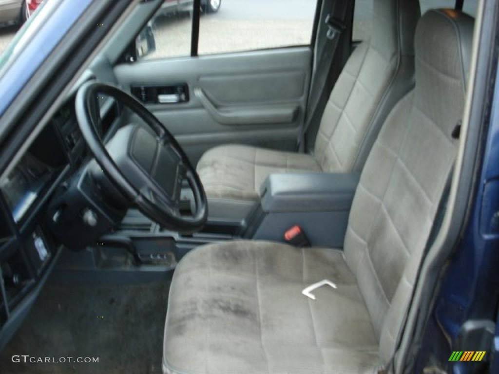 1996 Cherokee Sport 4WD - Dark Blue Pearl / Gray photo #9