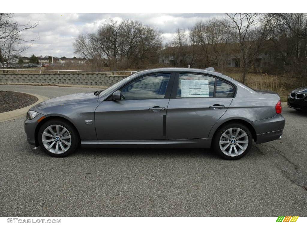 2009 3 Series 328xi Sedan - Space Grey Metallic / Black Dakota Leather photo #2