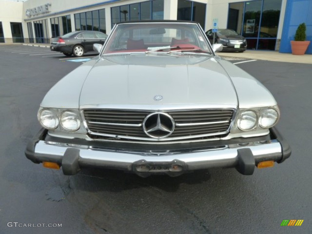 1975 SL Class 450 SL Roadster - Astral Silver Metallic / Red photo #8