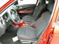 Black/Red/Red Trim 2012 Nissan Juke SV AWD Interior Color