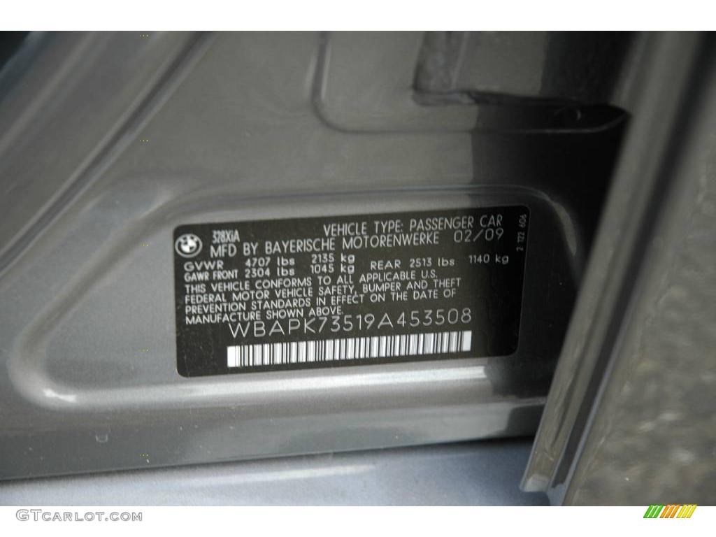 2009 3 Series 328xi Sedan - Space Grey Metallic / Black Dakota Leather photo #9