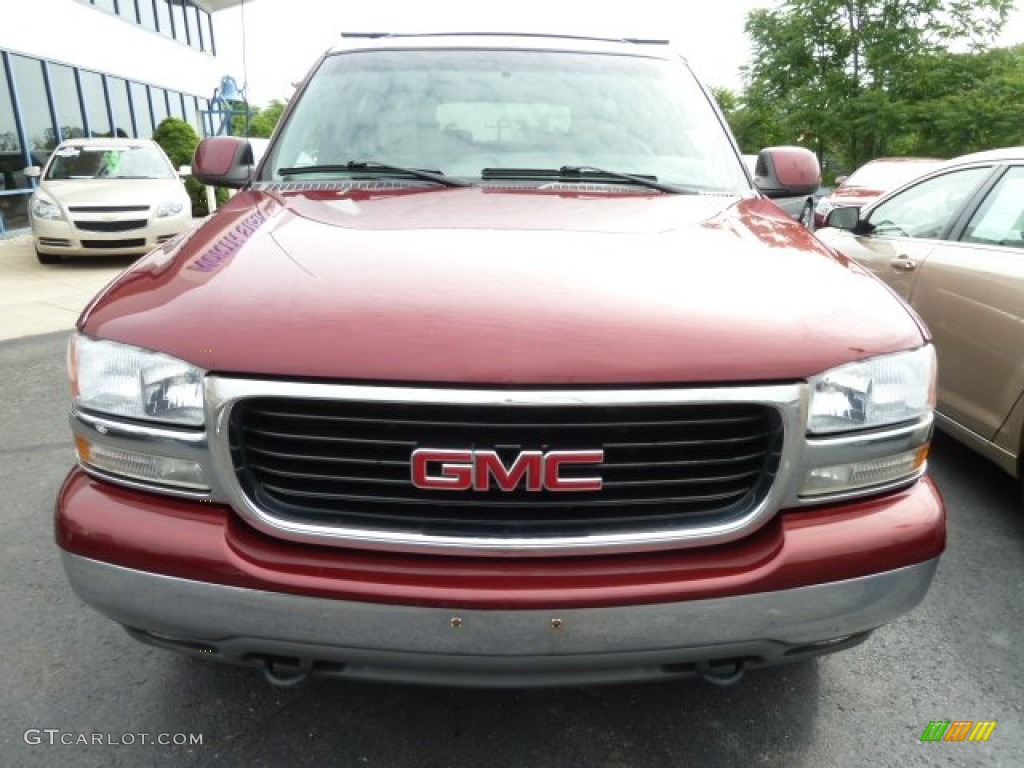 2001 Yukon XL SLT 4x4 - Garnet Red Metallic / Neutral Tan/Shale photo #6