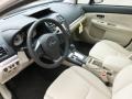 Ivory 2012 Subaru Impreza 2.0i Premium 4 Door Interior Color