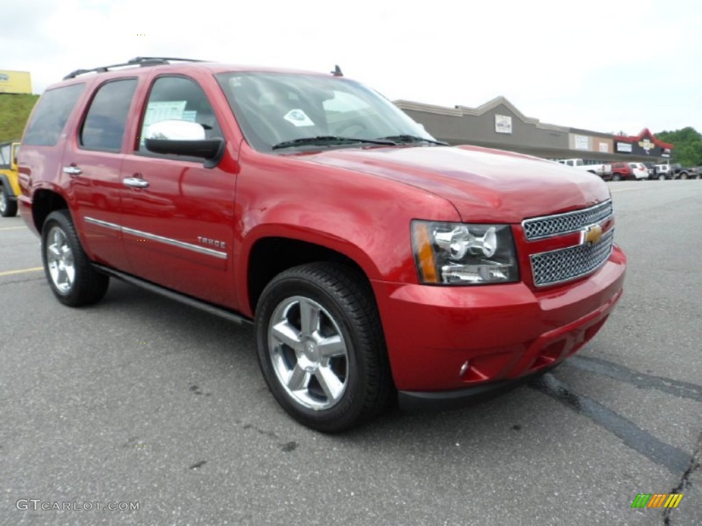 2012 Tahoe LTZ 4x4 - Crystal Red Tintcoat / Ebony photo #3