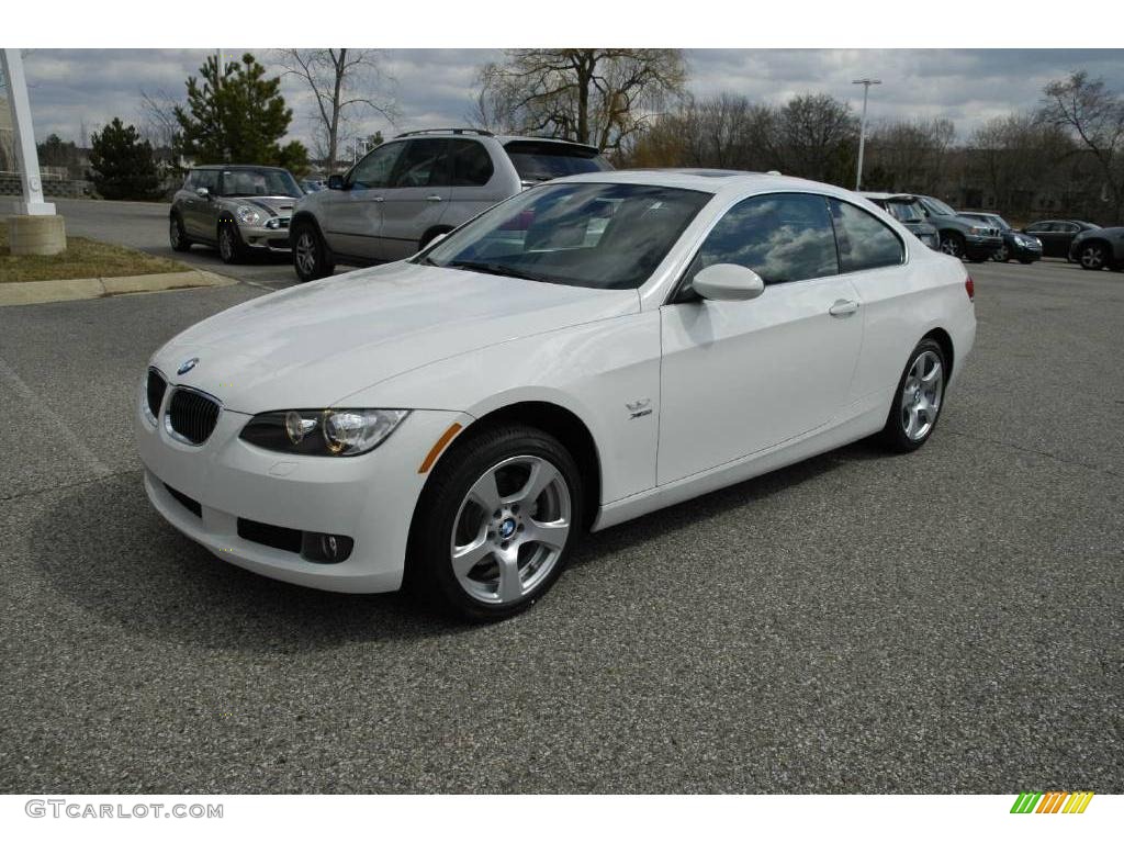 2009 3 Series 328xi Coupe - Alpine White / Saddle Brown Dakota Leather photo #1