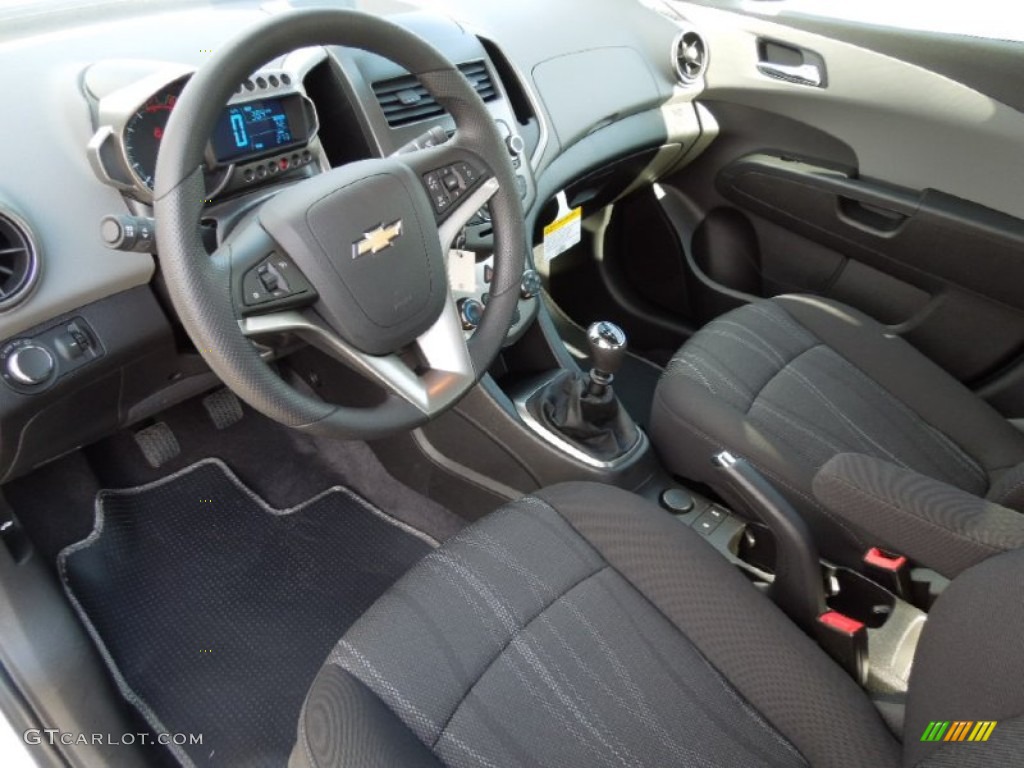 Jet Black/Dark Titanium Interior 2012 Chevrolet Sonic LT Sedan Photo #66545703