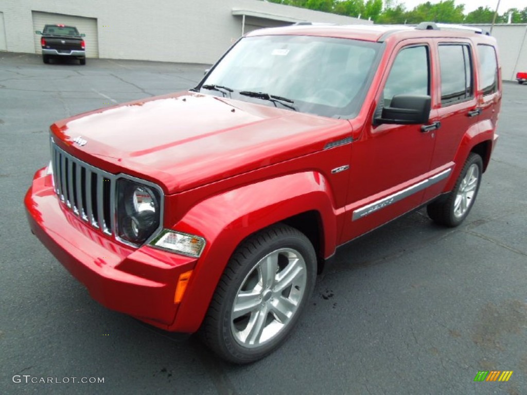 Deep Cherry Red Crystal Pearl 2012 Jeep Liberty Jet Exterior Photo #66546534
