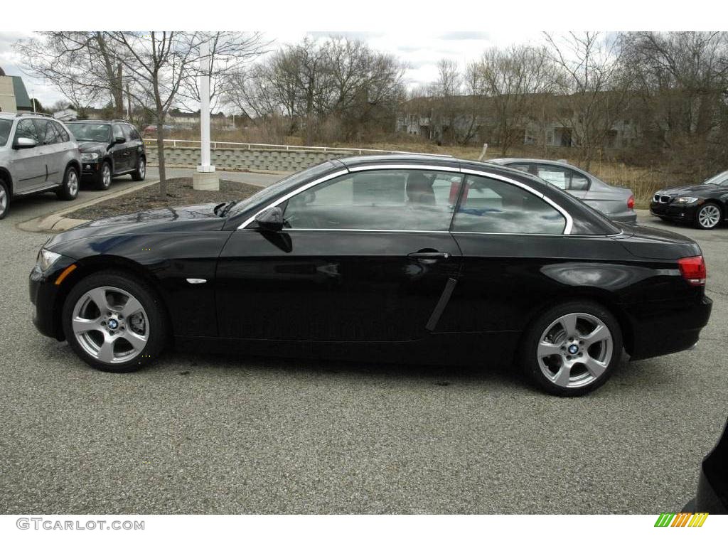 2009 3 Series 328i Convertible - Black Sapphire Metallic / Saddle Brown Dakota Leather photo #2