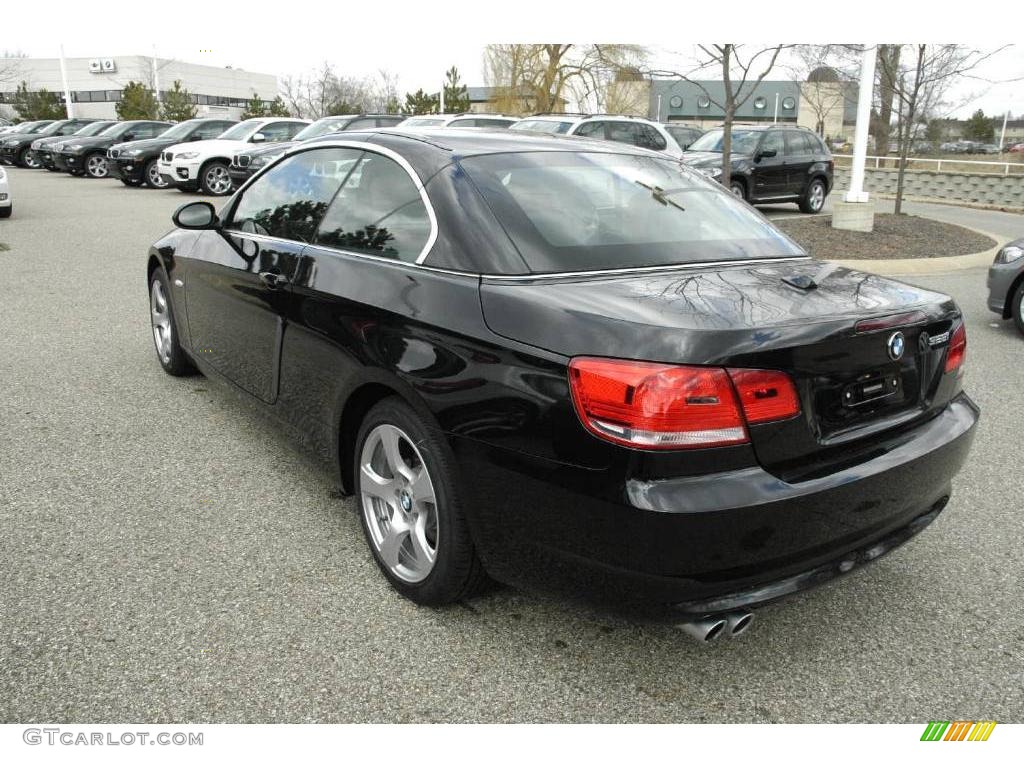 2009 3 Series 328i Convertible - Black Sapphire Metallic / Saddle Brown Dakota Leather photo #3