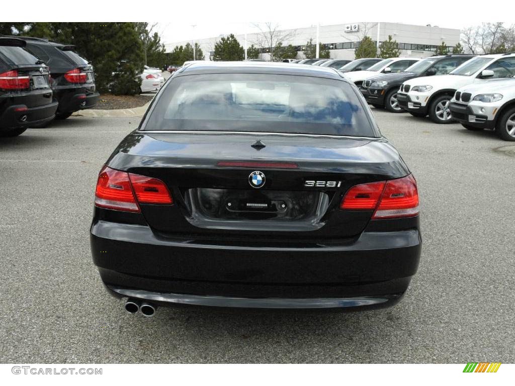 2009 3 Series 328i Convertible - Black Sapphire Metallic / Saddle Brown Dakota Leather photo #4