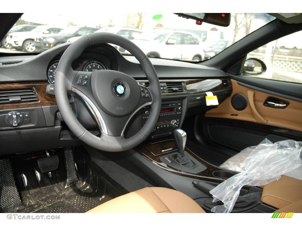 2009 3 Series 328i Convertible - Black Sapphire Metallic / Saddle Brown Dakota Leather photo #9